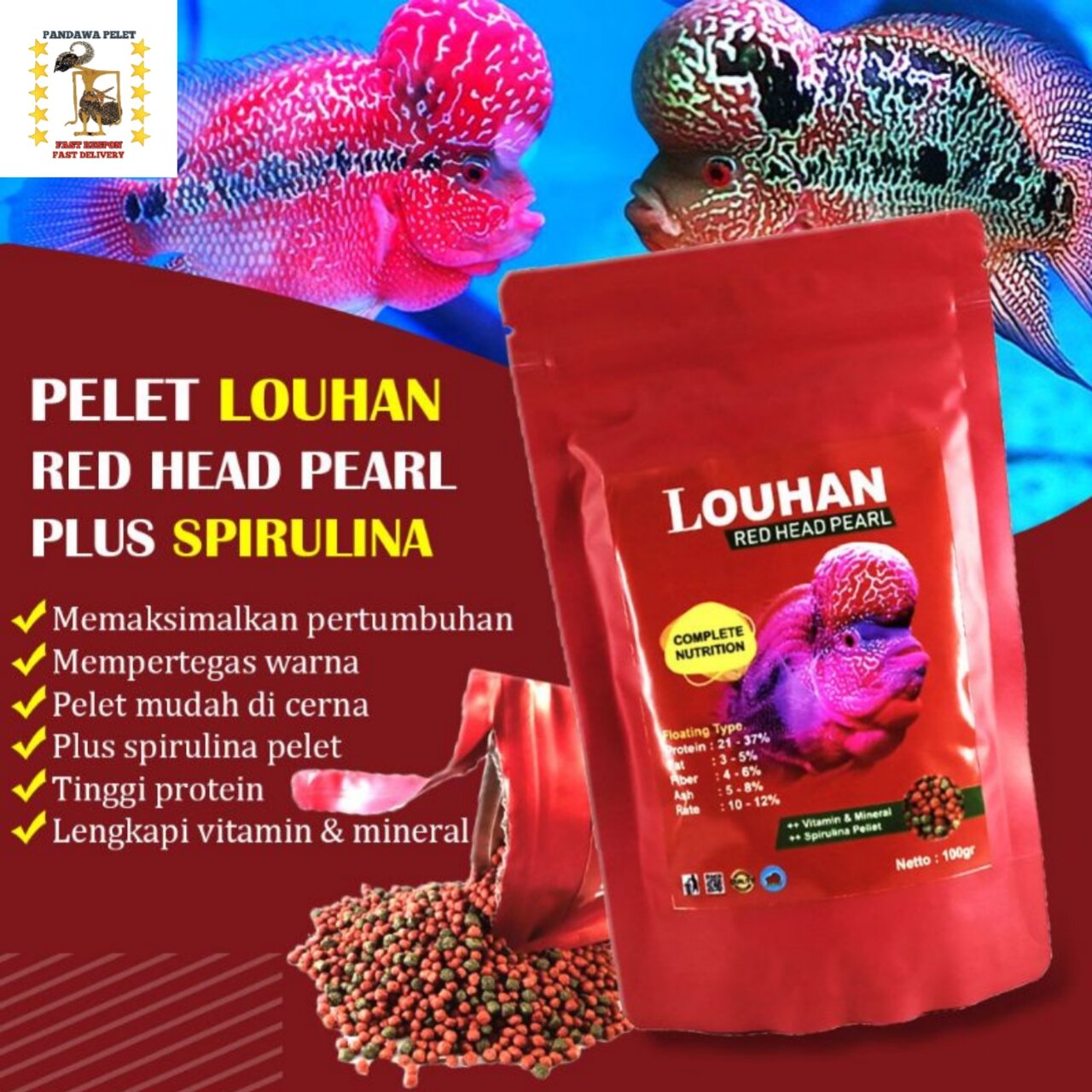 Pelet Louhan Terbaik: Pilihan Terbaik untuk Ikan Louhan Anda